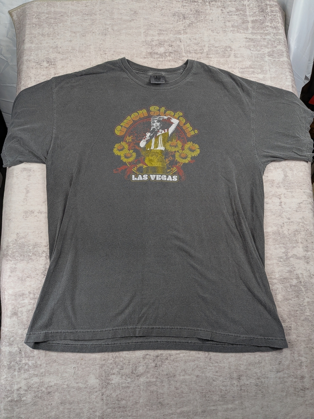 Gwen STEFANI Las Vegas Concert Shirt Comfort Colors Charcoal XL